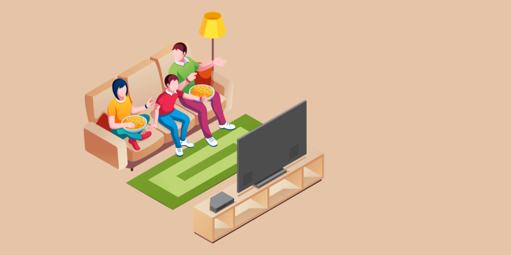 Olympics and television illustration